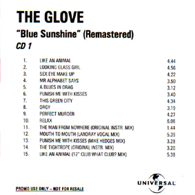 Blue Sunshine Promo CD Front Cover - Click Here For Full Scan