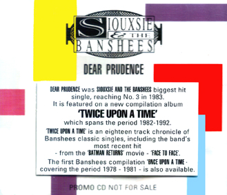 (Twice Upon A Time) Promo CD Single - Click Here For Full Scan